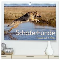 Schäferhunde – Freunde auf 4 Pfoten (hochwertiger Premium Wandkalender 2024 DIN A2 quer), Kunstdruck in Hochglanz von Ebsen,  Natascha