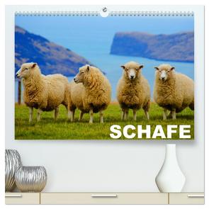 Schafe / Geburtstagskalender (hochwertiger Premium Wandkalender 2024 DIN A2 quer), Kunstdruck in Hochglanz von Stanzer,  Elisabeth