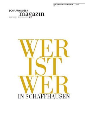 Schaffhauser Magazin 3/2010