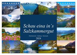 Schau eina in´s Salzkammergut (Wandkalender 2024 DIN A4 quer), CALVENDO Monatskalender von Kramer,  Christa