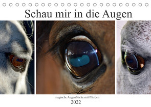 Schau mir in die Augen – magische Augenblicke mit Pferden (Tischkalender 2022 DIN A5 quer) von Fotokullt, Kull,  Isabell