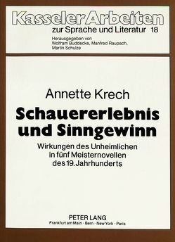 Schauererlebnis und Sinngewinn von Krech,  Annette