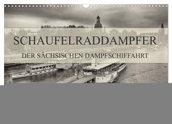 Schaufelraddampfer der Sächsischen Dampfschiffahrt (Wandkalender 2024 DIN A3 quer), CALVENDO Monatskalender von Meutzner,  Dirk