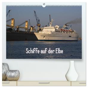 Schiffe auf der Elbe (hochwertiger Premium Wandkalender 2024 DIN A2 quer), Kunstdruck in Hochglanz von Simonsen / Hamborg-Foto,  Andre