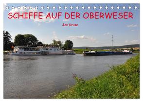 Schiffe auf der Oberweser (Tischkalender 2024 DIN A5 quer), CALVENDO Monatskalender von Kruse,  Jan