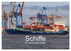 Schiffe im Hamburger Hafen (Tischkalender 2024 DIN A5 quer), CALVENDO Monatskalender von Simonsen / Hamborg-Foto,  Andre