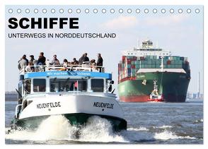 Schiffe – Unterwegs in Norddeutschland (Tischkalender 2024 DIN A5 quer), CALVENDO Monatskalender von Zech,  Tony