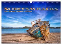 Schiffswracks – morbide Schönheiten (Wandkalender 2024 DIN A3 quer), CALVENDO Monatskalender von Bleicher,  Renate