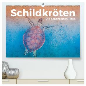 Schildkröten – Die gepanzerten Tiere. (hochwertiger Premium Wandkalender 2024 DIN A2 quer), Kunstdruck in Hochglanz von Scott,  M.