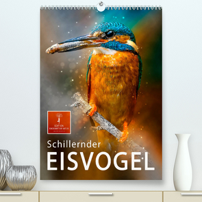 Schillernder Eisvogel (Premium, hochwertiger DIN A2 Wandkalender 2022, Kunstdruck in Hochglanz) von Roder,  Peter