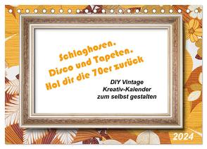 Schlaghosen, Disco und Tapeten. Hol dir die 70er zurück (Tischkalender 2024 DIN A5 quer), CALVENDO Monatskalender von Waurick,  Kerstin