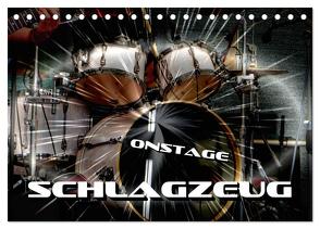 Schlagzeug onstage (Tischkalender 2024 DIN A5 quer), CALVENDO Monatskalender von Bleicher,  Renate