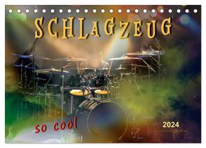Schlagzeug – so cool (Tischkalender 2024 DIN A5 quer), CALVENDO Monatskalender von Roder,  Peter