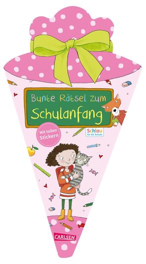 Schlau für die Schule: Bunte Rätsel zum Schulanfang mit Stickern (Schultüte für Mädchen) von Fuchs,  Caroline, Rothmund,  Sabine