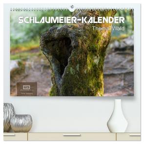 Schlaumeier-Kalender – Thema: Wald (hochwertiger Premium Wandkalender 2024 DIN A2 quer), Kunstdruck in Hochglanz von Wersand,  René