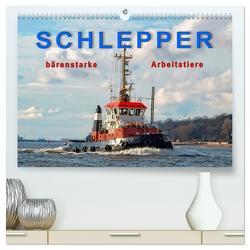 Schlepper – bärenstarke Arbeitstiere (hochwertiger Premium Wandkalender 2024 DIN A2 quer), Kunstdruck in Hochglanz von Roder,  Peter