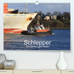 Schlepper im Hamburger Hafen (Premium, hochwertiger DIN A2 Wandkalender 2023, Kunstdruck in Hochglanz) von Simonsen / Hamborg-Foto,  Andre