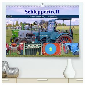 Schleppertreff auf dem Heersberg in Burgfelden (hochwertiger Premium Wandkalender 2024 DIN A2 quer), Kunstdruck in Hochglanz von Geiger,  Günther
