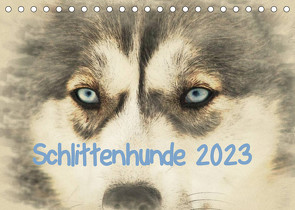 Schlittenhunde 2023 (Tischkalender 2023 DIN A5 quer) von Redecker,  Andrea