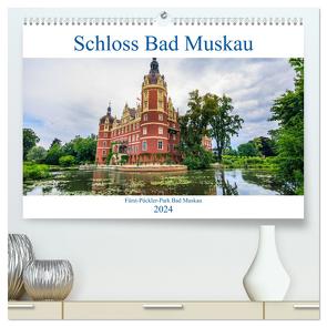 Schloss Bad Muskau (hochwertiger Premium Wandkalender 2024 DIN A2 quer), Kunstdruck in Hochglanz von photography,  IAM