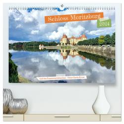 Schloss Moritzburg und das Fasanenschlösschen (hochwertiger Premium Wandkalender 2024 DIN A2 quer), Kunstdruck in Hochglanz von Kruse,  Gisela