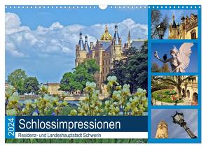 Schlossimpressionen Schwerin 2024 (Wandkalender 2024 DIN A3 quer), CALVENDO Monatskalender von Felix,  Holger