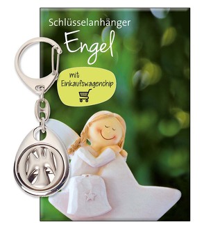 Schlüsselanhänger mit Einkaufswagenchip »Ein Engel an deiner Seite«