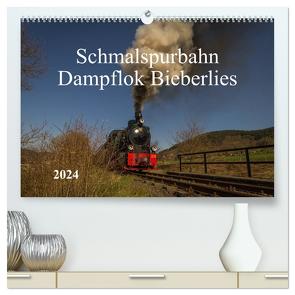 Schmalspurbahn Dampflok Bieberlies (hochwertiger Premium Wandkalender 2024 DIN A2 quer), Kunstdruck in Hochglanz von Rein,  Simone