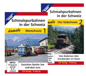 Schmalspurbahnen in der Schweiz damals – Teil 1 und Teil 2 im Paket