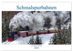 Schmalspurbahnen in Sachsen Anhalt (Wandkalender 2024 DIN A2 quer), CALVENDO Monatskalender von Gierok,  Steffen