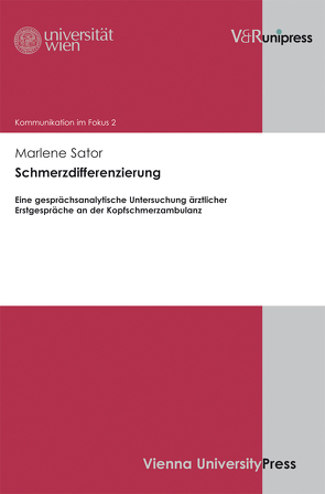 Schmerzdifferenzierung von de Cillia,  Rudolf, Gruber,  Helmut, Menz,  Florian, Sator,  Marlene