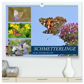 Schmetterlinge auf der Schwäbischen Alb (hochwertiger Premium Wandkalender 2024 DIN A2 quer), Kunstdruck in Hochglanz von GUGIGEI,  GUGIGEI