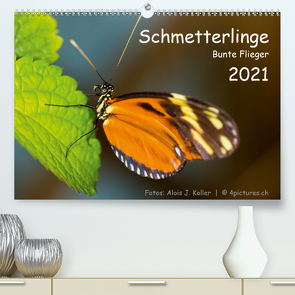 Schmetterlinge – Bunte Flieger 2021CH-Version (Premium, hochwertiger DIN A2 Wandkalender 2021, Kunstdruck in Hochglanz) von J. Koller 4Pictures.ch,  Alois