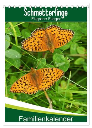Schmetterlinge: Filigrane Flieger / Familienkalender (Tischkalender 2024 DIN A5 hoch), CALVENDO Monatskalender von Althaus,  Karl-Hermann