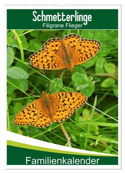 Schmetterlinge: Filigrane Flieger / Familienkalender (Wandkalender 2024 DIN A2 hoch), CALVENDO Monatskalender von Althaus,  Karl-Hermann