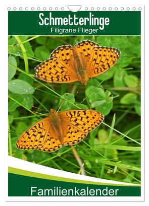 Schmetterlinge: Filigrane Flieger / Familienkalender (Wandkalender 2024 DIN A4 hoch), CALVENDO Monatskalender von Althaus,  Karl-Hermann