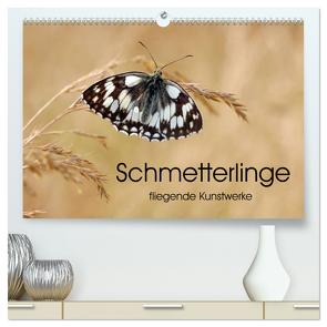 Schmetterlinge – fliegende Kunstwerke (hochwertiger Premium Wandkalender 2024 DIN A2 quer), Kunstdruck in Hochglanz von Kumpf,  Eileen