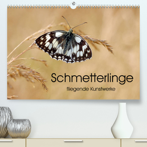 Schmetterlinge – fliegende Kunstwerke (Premium, hochwertiger DIN A2 Wandkalender 2022, Kunstdruck in Hochglanz) von Kumpf,  Eileen