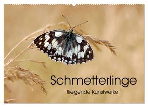 Schmetterlinge – fliegende Kunstwerke (Wandkalender 2024 DIN A2 quer), CALVENDO Monatskalender von Kumpf,  Eileen