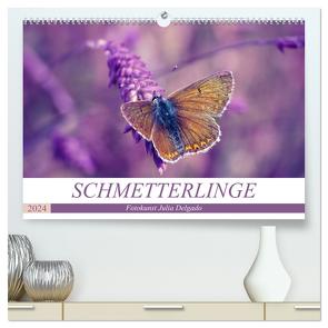 Schmetterlinge im Fokus (hochwertiger Premium Wandkalender 2024 DIN A2 quer), Kunstdruck in Hochglanz von Delgado,  Julia
