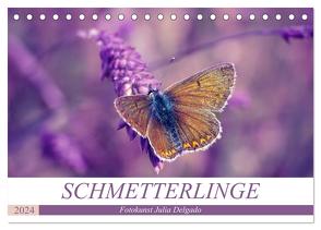 Schmetterlinge im Fokus (Tischkalender 2024 DIN A5 quer), CALVENDO Monatskalender von Delgado,  Julia