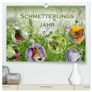 Schmetterlingsjahr (hochwertiger Premium Wandkalender 2024 DIN A2 quer), Kunstdruck in Hochglanz von B-B Müller,  Christine