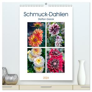 Schmuck-Dahlien (hochwertiger Premium Wandkalender 2024 DIN A2 hoch), Kunstdruck in Hochglanz von Gierok;Magic Artist Design,  Steffen