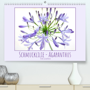 Schmucklilie – Agapanthus (Premium, hochwertiger DIN A2 Wandkalender 2022, Kunstdruck in Hochglanz) von Kruse,  Gisela