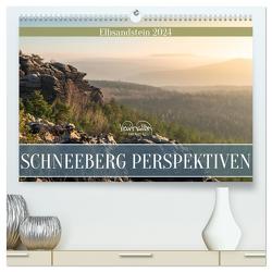 Schneeberg Perspektiven – Elbsandstein (hochwertiger Premium Wandkalender 2024 DIN A2 quer), Kunstdruck in Hochglanz von Walther,  Kevin