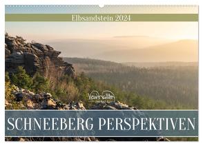 Schneeberg Perspektiven – Elbsandstein (Wandkalender 2024 DIN A2 quer), CALVENDO Monatskalender von Walther,  Kevin