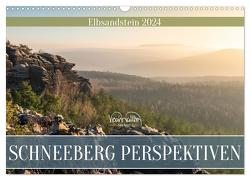 Schneeberg Perspektiven – Elbsandstein (Wandkalender 2024 DIN A3 quer), CALVENDO Monatskalender von Walther,  Kevin