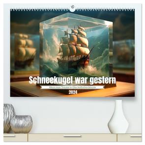 Schneekugel war gestern (hochwertiger Premium Wandkalender 2024 DIN A2 quer), Kunstdruck in Hochglanz von Waurick,  Kerstin