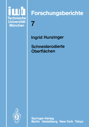 Schneiderodierte Oberflächen von Hunzinger,  Ingrid