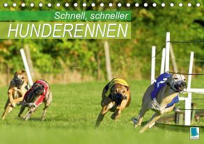 Schnell, schneller – Hunderennen (Tischkalender 2019 DIN A5 quer) von CALVENDO